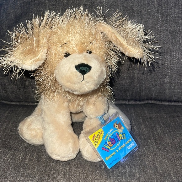 WEBKINZ Ganz GOLDEN RETRIEVER HM010 hang & but Tag No Code plush stuffed animal - Picture 1 of 14